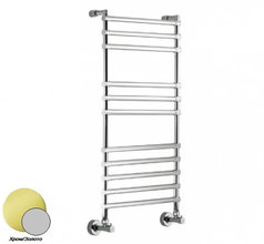 Полотенцесушитель водяной Margaroli Sole 4643711CG, высота 107.6 см, ширина 43 см, хром/золото