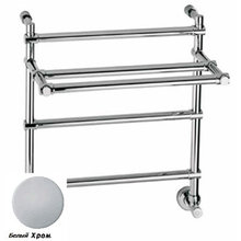 Полотенцесушитель водяной Margaroli Sole 455 4553703WCP, с полкой, высота 50.6 см, ширина 43 см, белый хром