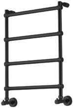 Полотенцесушитель водяной Margaroli Sole 442-4 4423704NON, высота 72 см, ширина 43 см, черный