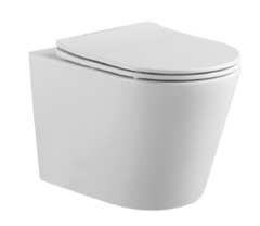 Подвесной унитаз Aquatek Вега AQ1904T-00, безободковый, сиденье микролифт, смыв Торнадо, белый