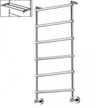Полотенцесушитель водяной Margaroli Sole 4424706CRP, с полкой, высота 107.2 см, ширина 53 см, хром