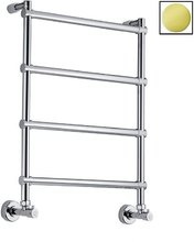 Полотенцесушитель водяной Margaroli Sole 442 4424704OGL, с аркой, высота 72 см, ширина 53 см, золото