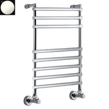 Полотенцесушитель водяной Margaroli Sole 464-8, 46437008WH, высота 71.4 см, ширина 43 см, белый