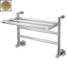 Полотенцесушитель водяной Margaroli Sereno 492 492-75OB, высота 40.5 см, ширина 54 см, старая бронза