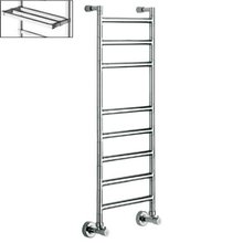 Полотенцесушитель водяной Margaroli Sereno 484-8 4847708PCRN, с полкой, высота 100.5 см, ширина 84 см, хром