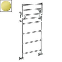 Полотенцесушитель водяной Margaroli Sereno 483-8M 4834708G, с полкой, высота 113.5 см, ширина 54 см, золото