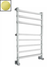 Полотенцесушитель водяной Margaroli Panorama 764-8 7644708GON, высота 85.7 см, ширина 52 см, золото