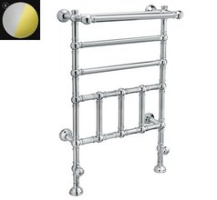 Полотенцесушитель водяной Margaroli Armonia 9-300 93005505CGP, с полкой, высота 104.2 см, ширина 60 см, хром/золото