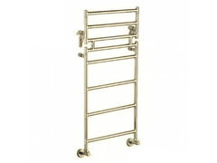 Полотенцесушитель водяной Margaroli Sereno 483-8M 4837708GOP, с полкой, высота 113.5 см, ширина 84 см, золото