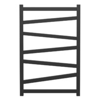 Полотенцесушитель водяной Point Феникс PN15158B, ширина 50 см, высота 80 см, нижнее подключение 50 см, цвет черный