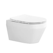 Унитаз Aquatek Лея подвесной безободковый, с тонким сиденьем soft close, белый, AQ1199-00