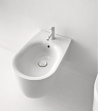 Биде Kerasan Nolita 532501 подвесное, 55 х 35 см, c креплением WB9N, белый глянцевый