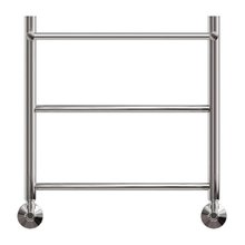 Полотенцесушитель водяной Point Серия 04, П2, ширина 50 см, высота 50 см, с полкой, хром, PN04155P