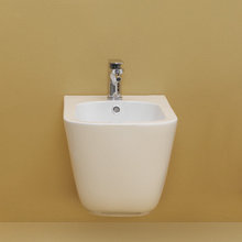 Биде подвесное Kerasan Tribeca 512530 c креплением WB9N, цвет Bianco matt белый матовый