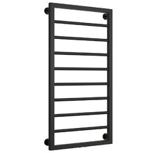 Полотенцесушитель водяной Сунержа Канцлер 31-0254-1050, высота 100 см, ширина 50 см, нижнее подключение 50 см, цвет матовый черный