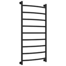 Полотенцесушитель водяной Сунержа Галант+ 31-0200-1260, высота 120 см, ширина 60 см, универсальное подключение, цвет матовый черный