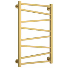 Полотенцесушитель водяной Сунержа Сирокко, высота 80 см, ширина 50 см, нижнее подключение 50 см, цвет матовое золото, 032-0253-8050