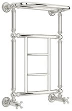 Полотенцесушитель водяной Сунержа Ренессанс 1452, ширина 40 см высота 65 см, с полкой, нижнее подключение, хром, 00-0282-6640