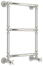 Полотенцесушитель водяной Сунержа Ренессанс 1304, ширина 40 см высота 65 см, нижнее подключение, хром, 00-0280-6640