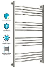 Полотенцесушитель водяной Сунержа Флюид+ 100 x 60 см, 00-0222-1060, хром