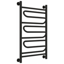 Полотенцесушитель водяной Сунержа Элегия+ 31-0205-8050, высота 80 см, ширина 50 см, универсальное подключение, цвет матовый черный