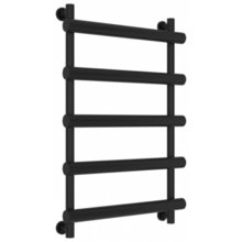 Полотенцесушитель водяной Сунержа Атлант 31-0226-8050, высота 80 см, ширина 50 см, универсальное подключение, цвет матовый черный