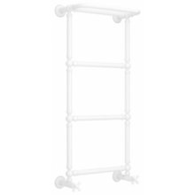 Полотенцесушитель водяной Сунержа Ренессанс 1386 30-0281-9640, высота 96 см, ширина 40 см, нижнее подключение 40 см, с полкой, цвет матовый белый