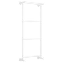 Полотенцесушитель водяной Сунержа Ренессанс 1386 12-0281-1250, высота 120 см, ширина 50 см, нижнее подключение, с полкой, цвет белый