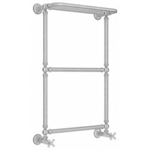 Полотенцесушитель водяной Сунержа Ренессанс 1386 071-0281-8650, высота 86 см, ширина 50 см, нижнее подключение 50 см, с полкой, цвет сатин