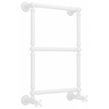 Полотенцесушитель водяной Сунержа Ренессанс 1304 30-0280-6640, высота 66 см, ширина 40 см, нижнее подключение, цвет матовый белый