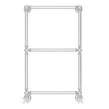 Полотенцесушитель водяной Сунержа Ренессанс 1304 071-0280-8650, высота 86 см, ширина 50 см, нижнее подключение 50 см, цвет сатин