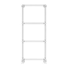 Полотенцесушитель водяной Сунержа Ренессанс 1304 071-0280-1250, высота 120 см, ширина 50 см, нижнее подключение 50 см, цвет сатин