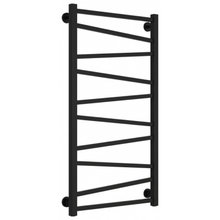 Полотенцесушитель водяной Сунержа Сирокко 31-0253-1050, высота 100 см, ширина 50 см, нижнее подключение, цвет матовый черный