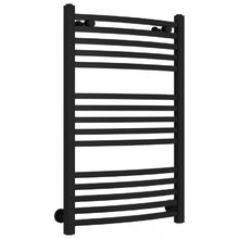 Полотенцесушитель водяной Сунержа Аркус 31-0251-8050, высота 80 см, ширина 50 см, универсальное подключение, цвет матовый черный