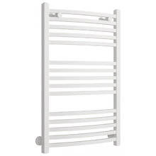 Полотенцесушитель водяной Сунержа Аркус 30-0251-8050, высота 80 см, ширина 50 см, универсальное подключение, цвет матовый белый