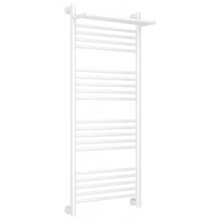 Полотенцесушитель водяной Сунержа Богема+ 12-0223-1250, высота 120 см, ширина 50 см, универсальное подключение, с полкой, цвет белый