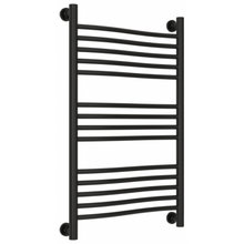 Полотенцесушитель водяной Сунержа Флюид+ 31-0222-8050, высота 80, ширина 50 см, универсальное подключение, цвет матовый черный