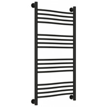 Полотенцесушитель водяной Сунержа Флюид+ 31-0222-1050, высота 100, ширина 50 см, универсальное подключение, цвет матовый черный