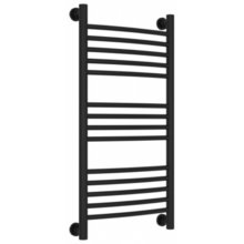 Полотенцесушитель водяной Сунержа Богема+ 31-0221-8040, высота 80 см, ширина 40 см, универсальное подключение, цвет матовый черный