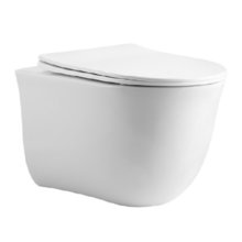 Унитаз подвесной Aquatek Классик AQ1112-00, безободковый, сиденье микролифт, белый