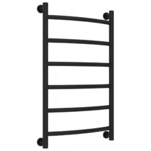 Полотенцесушитель водяной Сунержа Галант+ 31-0200-8050, высота 80 см, ширина 50 см, универсальное подключение, цвет матовый черный