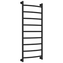 Полотенцесушитель водяной Сунержа Галант+ 31-0200-1250, высота 120 см, ширина 50 см, универсальное подключение, цвет матовый черный
