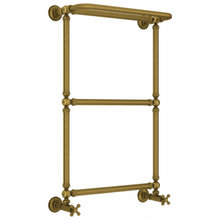 Полотенцесушитель водяной Сунержа Ренессанс 1386, высота 86 см, ширина 50 см, нижнее подключение 50 см, с полкой, цвет состаренная бронза, 05-0281-8650