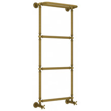 Полотенцесушитель водяной Сунержа Ренессанс 1386, ширина 50 см высота 125 см, нижнее подключение 50 см, с полкой, цвет состаренная бронза, 05-0281-1250