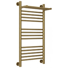 Полотенцесушитель водяной Сунержа Богема+, высота 80 см, ширина 40 см, универсальное подключение, с полкой, цвет состаренная бронза, 05-0223-8040