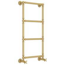 Полотенцесушитель водяной Сунержа Ренессанс 1304, высота 96 см, ширина 40 см, нижнее подключение 40 см, цвет матовое золото, 032-0280-9640