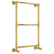 Полотенцесушитель водяной Сунержа Ренессанс 1304, высота 86 см, ширина 50 см, нижнее подключение, цвет золото, 03-0280-8650