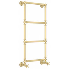 Полотенцесушитель водяной Сунержа Ренессанс 1304, высота 96 см, ширина 40 см, нижнее подключение, цвет матовая шампань, 022-0280-9640