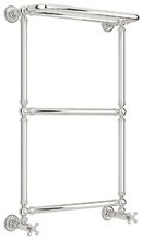 Полотенцесушитель водяной Сунержа Ренессанс 1386, ширина 50 см высота 85 см, с полкой, нижнее подключение, хром, 00-0281-8650