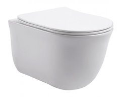 Подвесной безободковый унитаз Aquatek Классик AQ1111-00, сиденье с микролифтом, белый